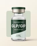A prescription medication vial labeled GLP/GIP